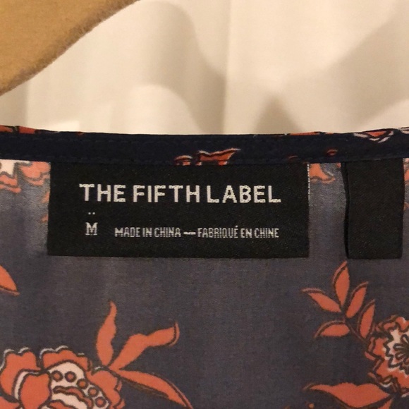 The Fifth Label Sheer Dress with navy slip - Picture 5 of 6